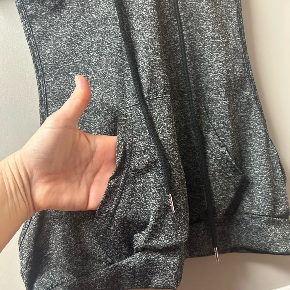 2 Pack Punk Grunge Hoodie Sleeveless Open Side 1 Gray & 1 Black Large - Picture 6 of 16